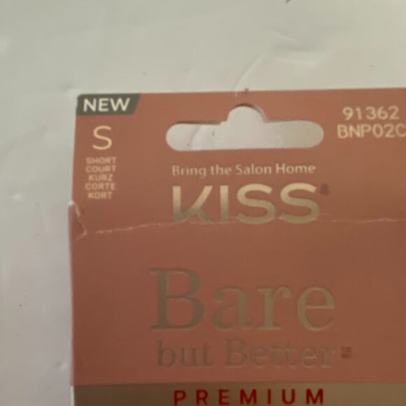KISS Bare but Better Premium TruNude Press-On Nails Short Square  Pink 30 Count - Picture 3 of 6